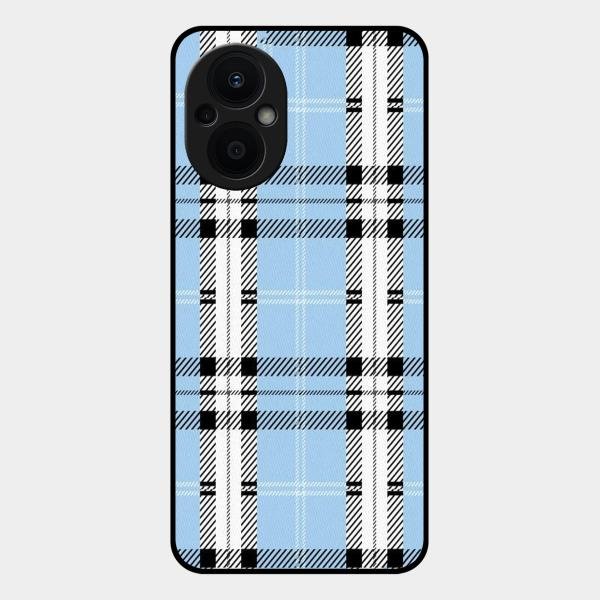 Check Glass Phone Case And Cover For Oppo F21 Pro 5G