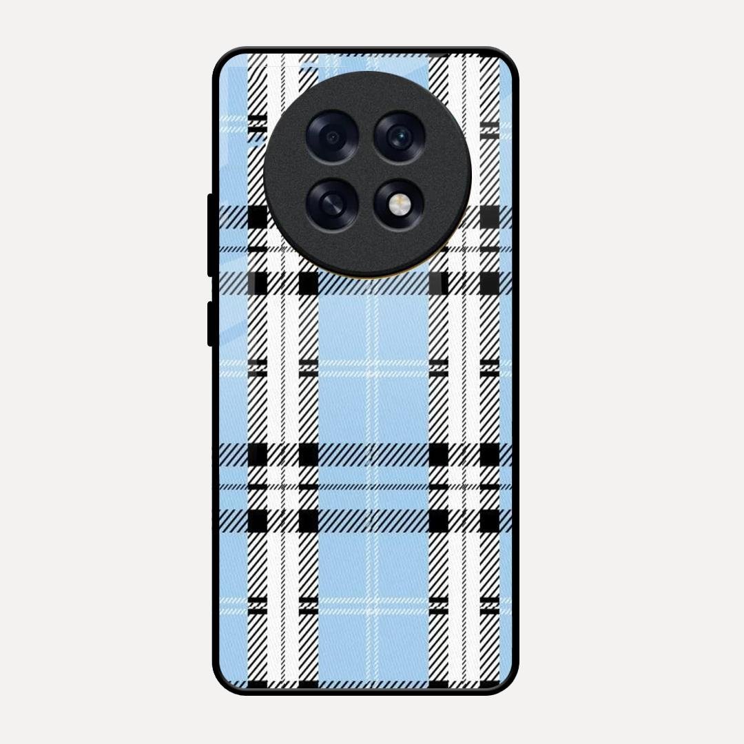 Check Glass Phone Case And Cover For Oppo F31 Pro Plus 5G