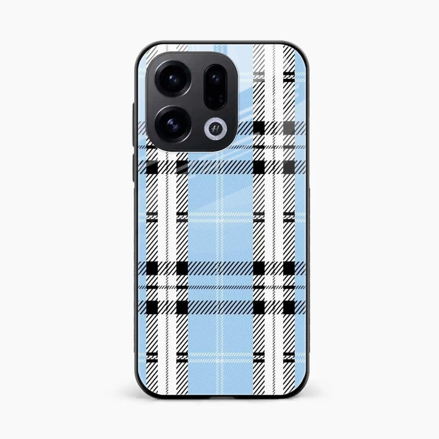 Check Glass Phone Case And Cover For Oppo Find X9 5G