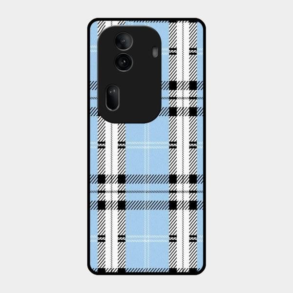 Check Glass Phone Case And Cover For Oppo Reno 11 Pro 5G