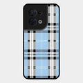 Check Glass Phone Case And Cover For Oppo Reno 8 5G