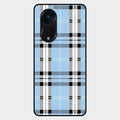Check Glass Phone Case And Cover For Oppo Reno 8T 5G