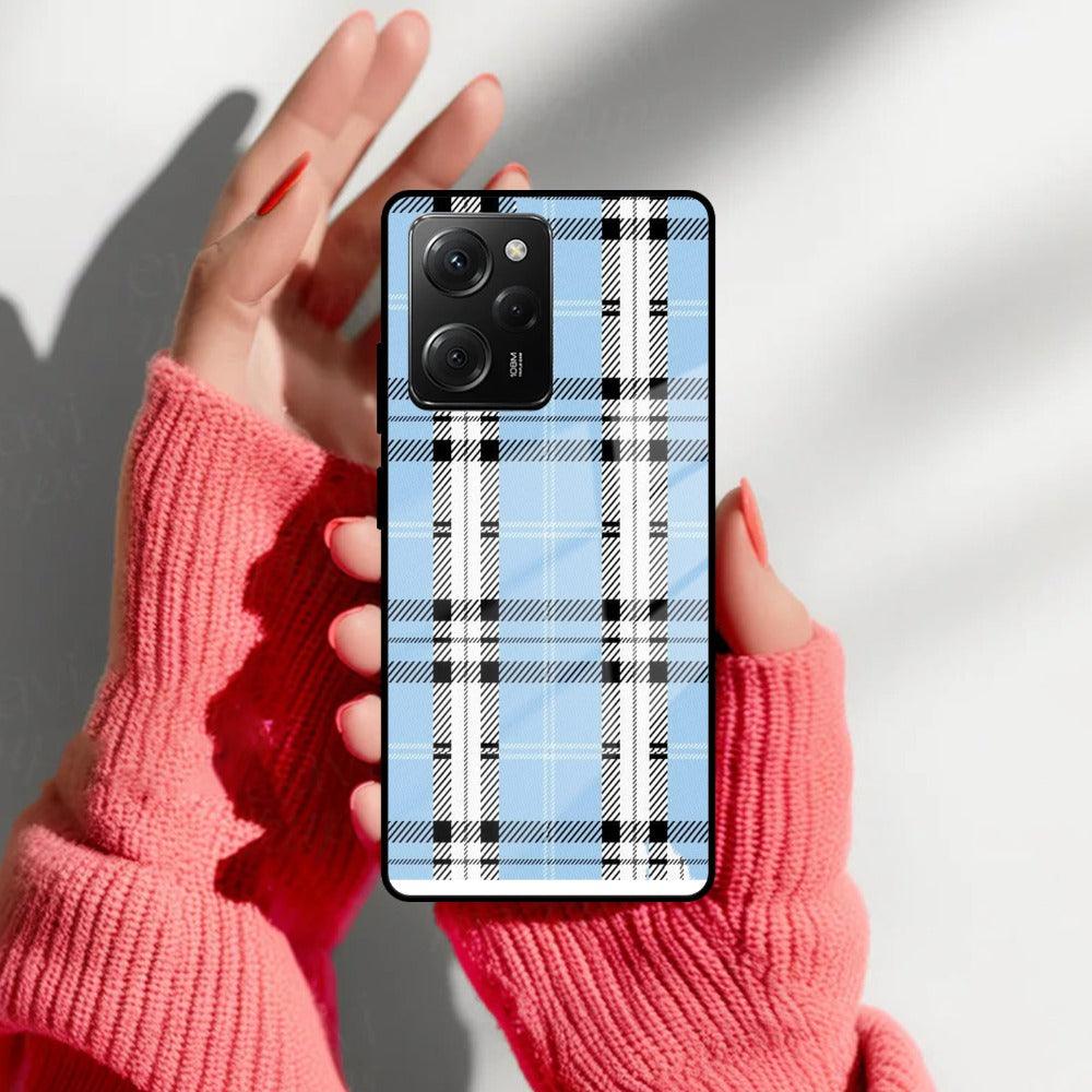 Check Glass Phone Case And Cover For Poco