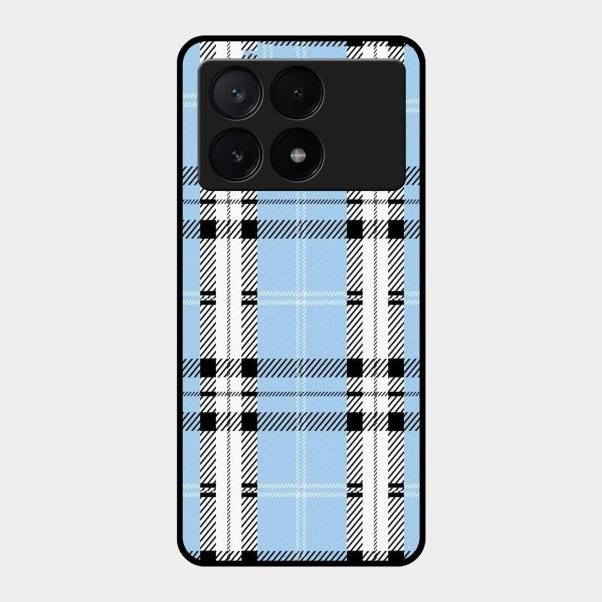 Check Glass Phone Case And Cover For Poco X6 Pro 5G