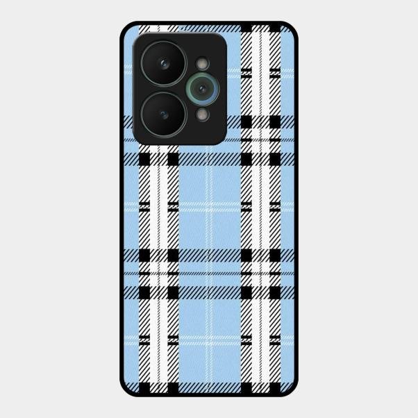 Check Glass Phone Case And Cover For Realme 15 5G