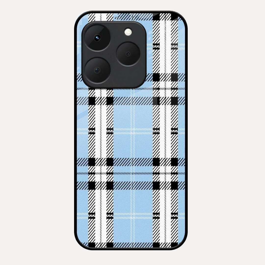 Check Glass Phone Case And Cover For Realme 15T 5G