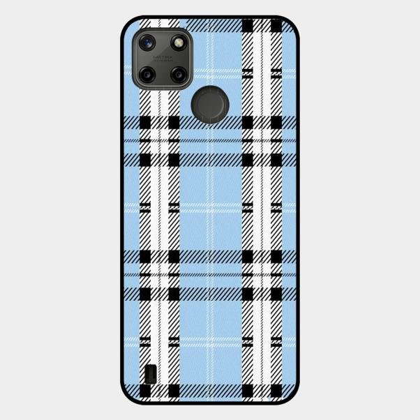 Check Glass Phone Case And Cover For Realme C21Y