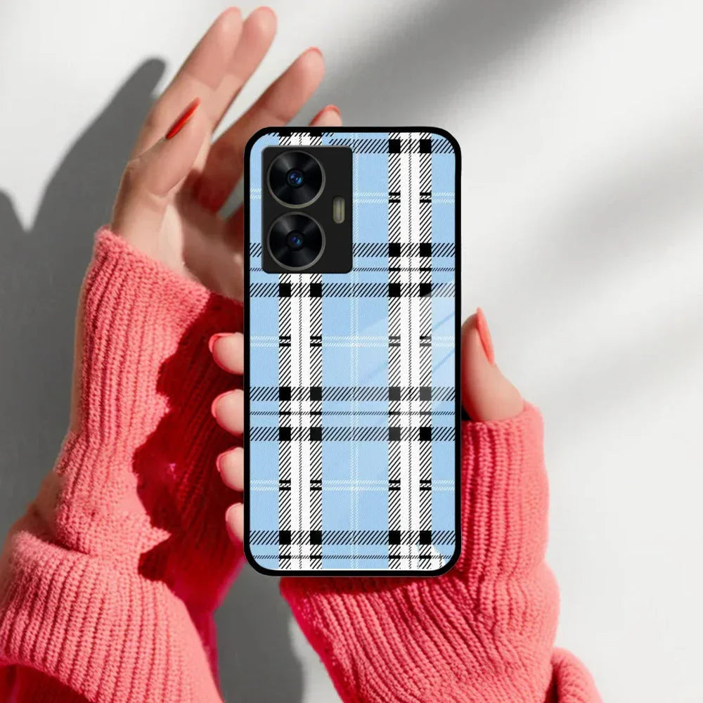 Check Glass Phone Case And Cover For Realme/Narzo - ShopOnCliQ