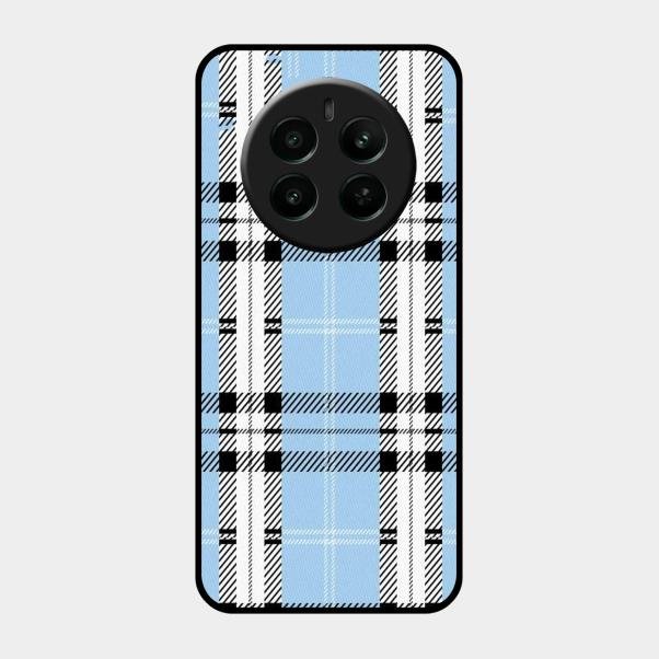 Check Glass Phone Case And Cover For Realme Narzo 70 Pro 5G