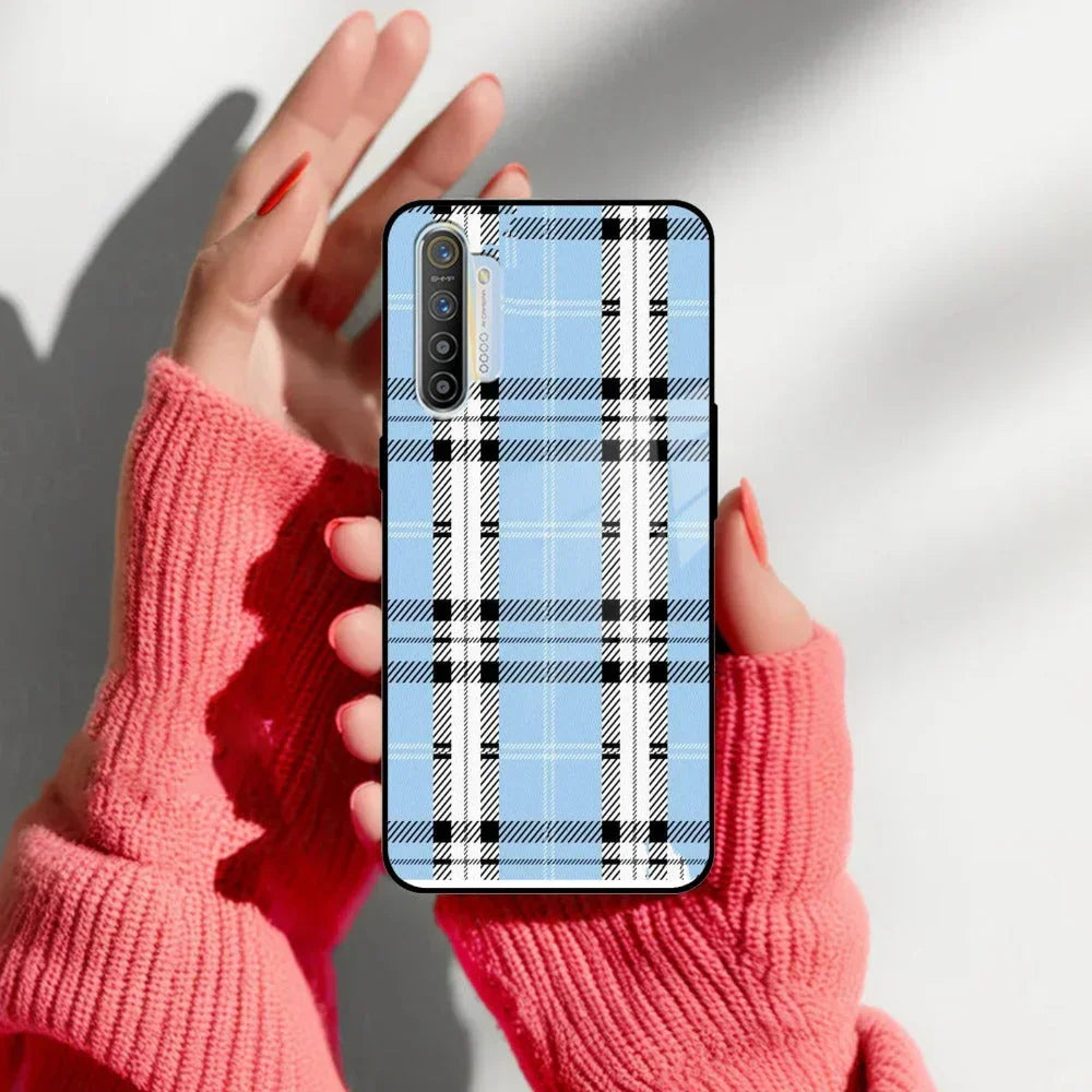 Check Glass Phone Case And Cover For Realme/Narzo - ShopOnCliQ