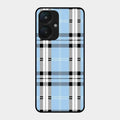 Check Glass Phone Case And Cover For Redmi 13C 5G