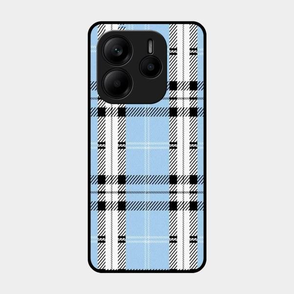 Check Glass Phone Case And Cover For Redmi Note 14 Se 5G