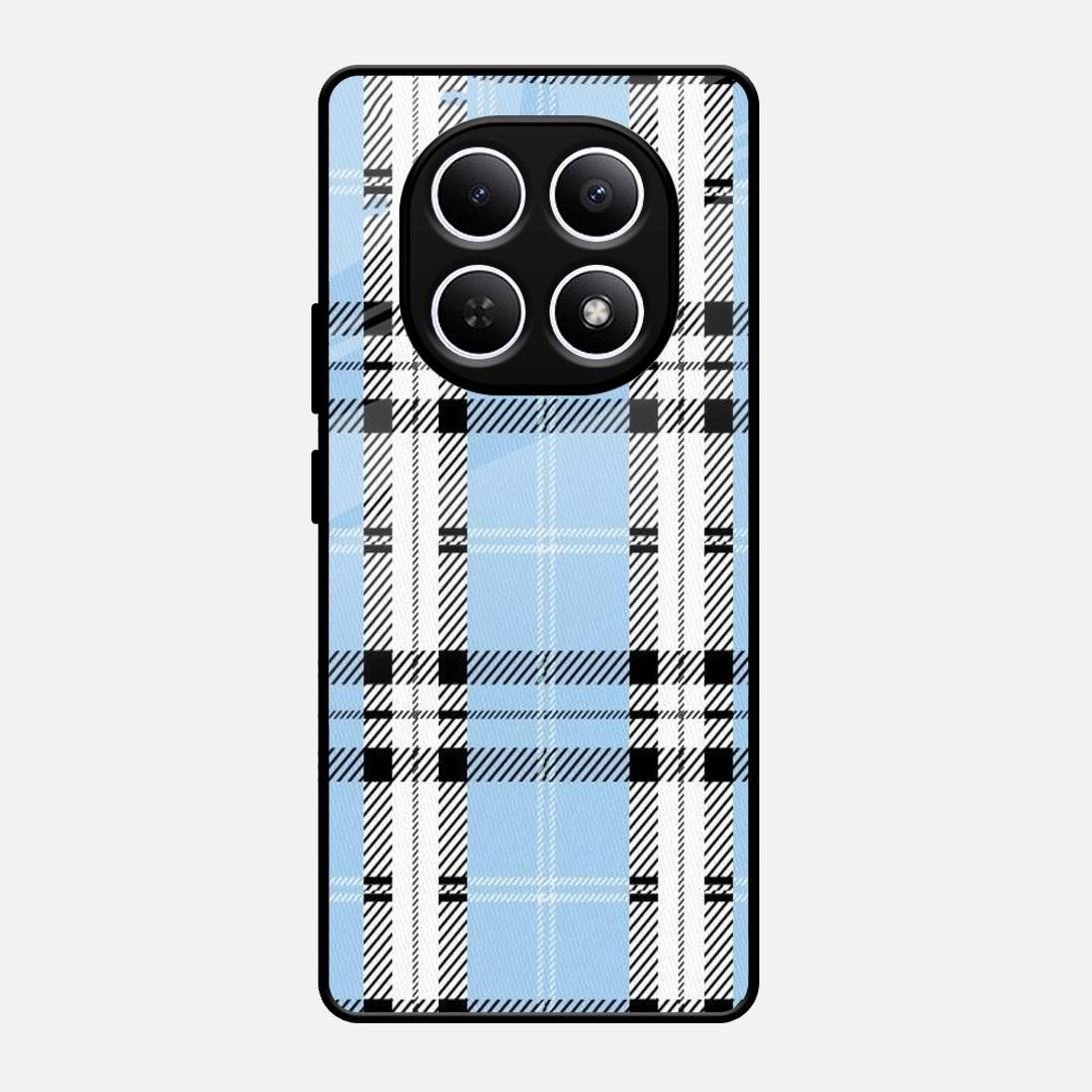 Check Glass Phone Case And Cover For Redmi Note 15 5G
