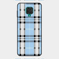 Check Glass Phone Case And Cover For Redmi Note 9 Pro