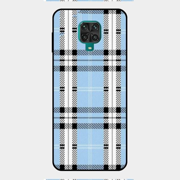 Check Glass Phone Case And Cover For Redmi Note 9 Pro