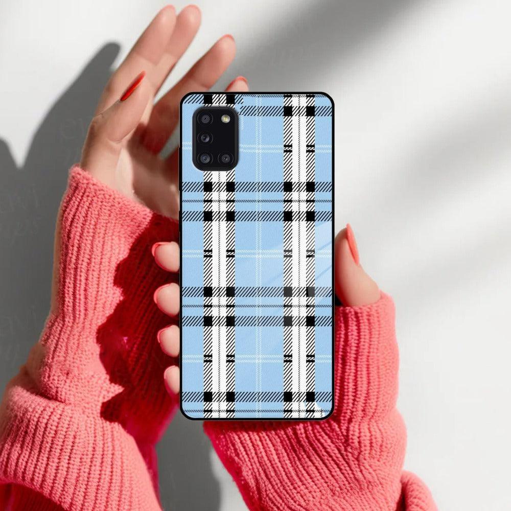 Check Glass Phone Case And Cover For Samsung - ShopOnCliQ
