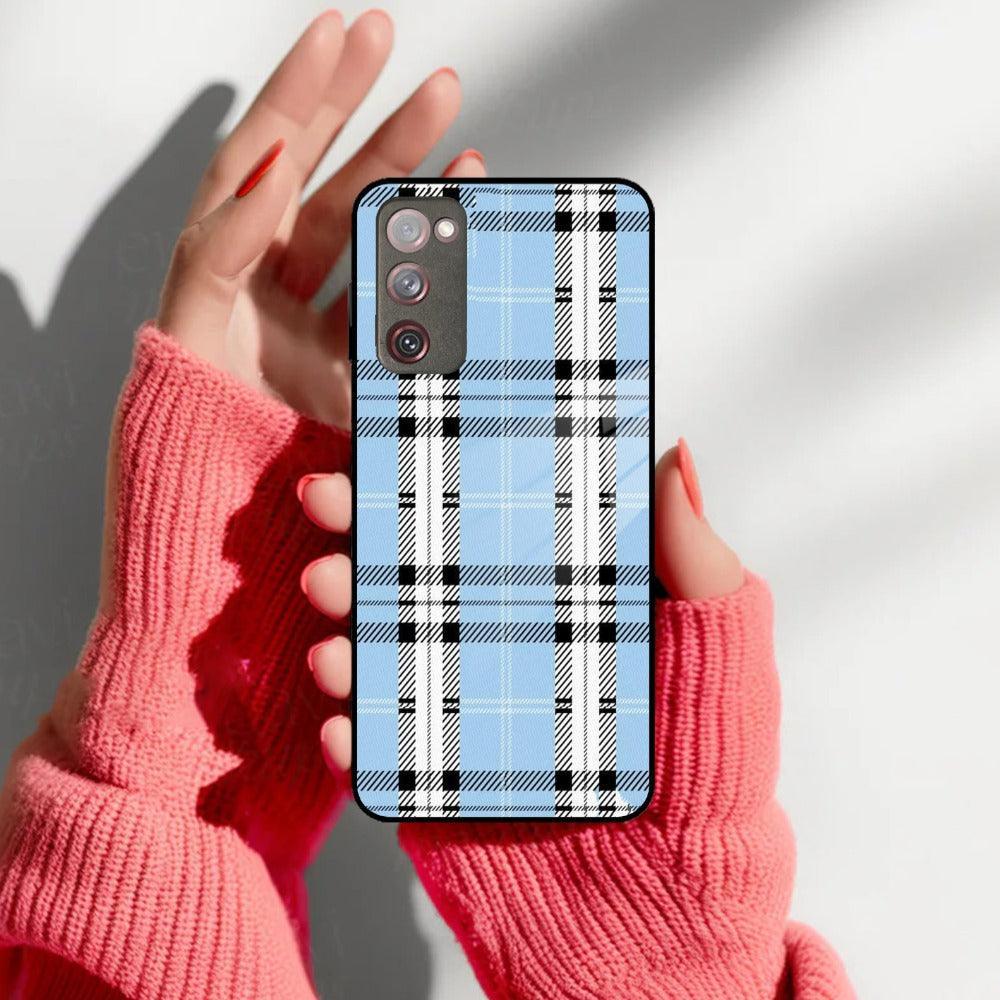 Check Glass Phone Case And Cover For Samsung - ShopOnCliQ