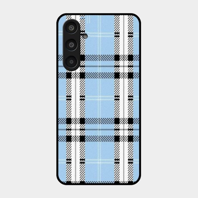 Check Glass Phone Case And Cover For Samsung Galaxy M35 5G