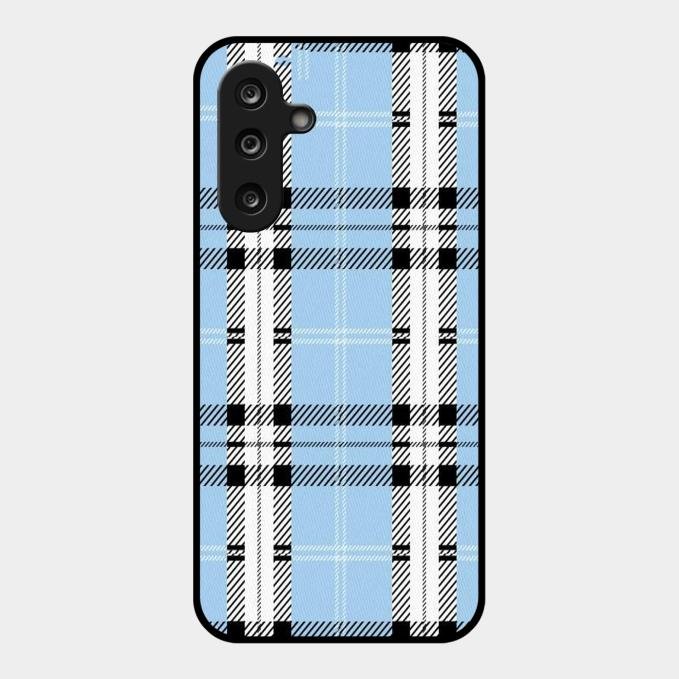 Check Glass Phone Case And Cover For Samsung Galaxy M55S 5G