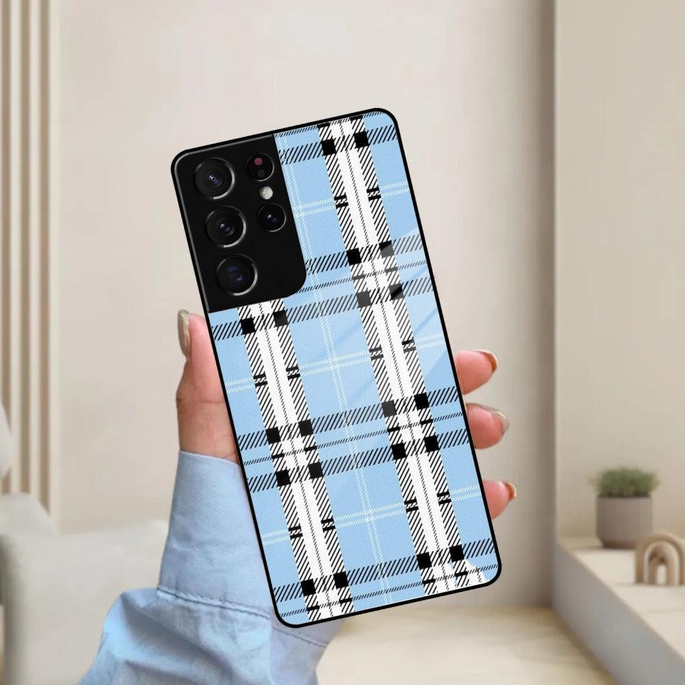 Check Glass Phone Case And Cover For Samsung - ShopOnCliQ