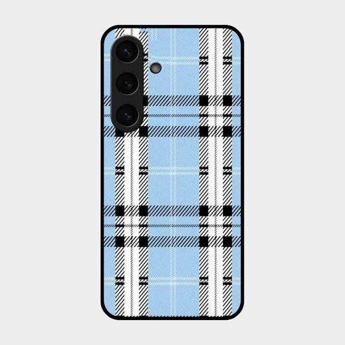 Check Glass Phone Case And Cover For Samsung Galaxy S24 Fe 5G