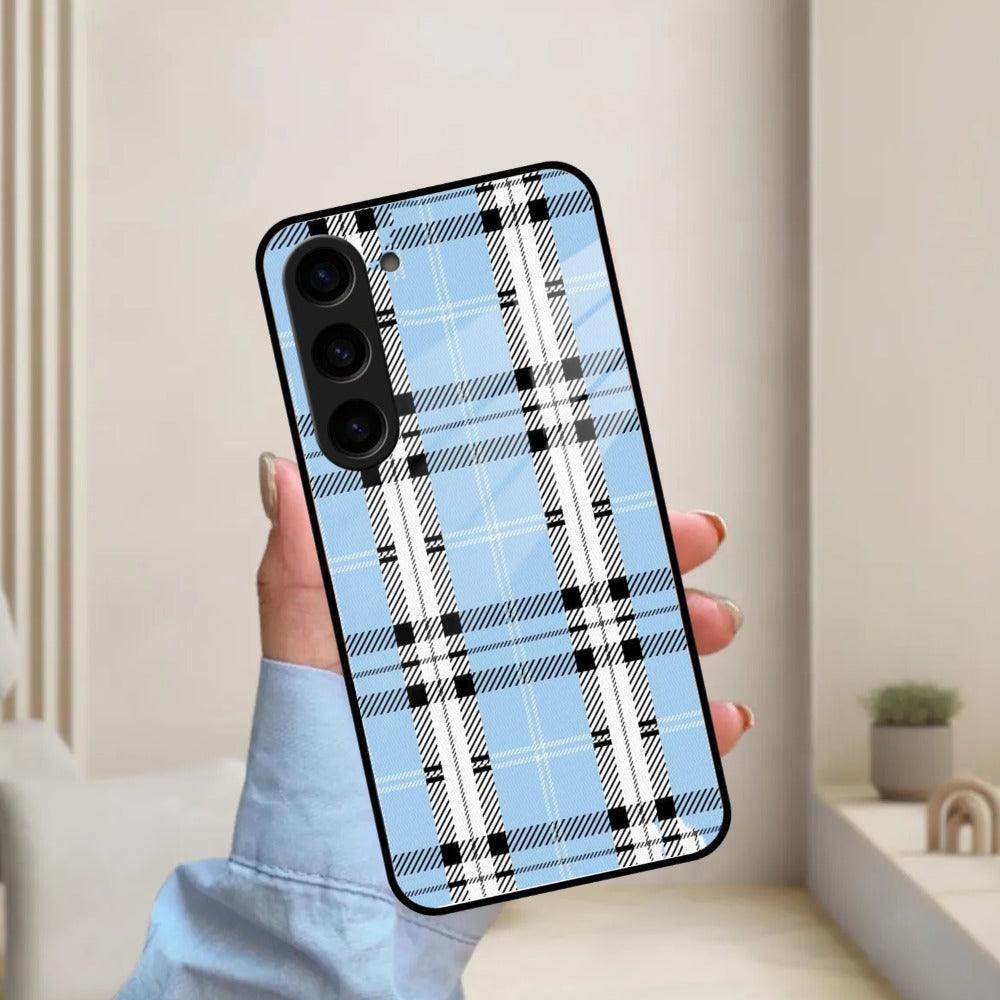 Check Glass Phone Case And Cover For Samsung - ShopOnCliQ