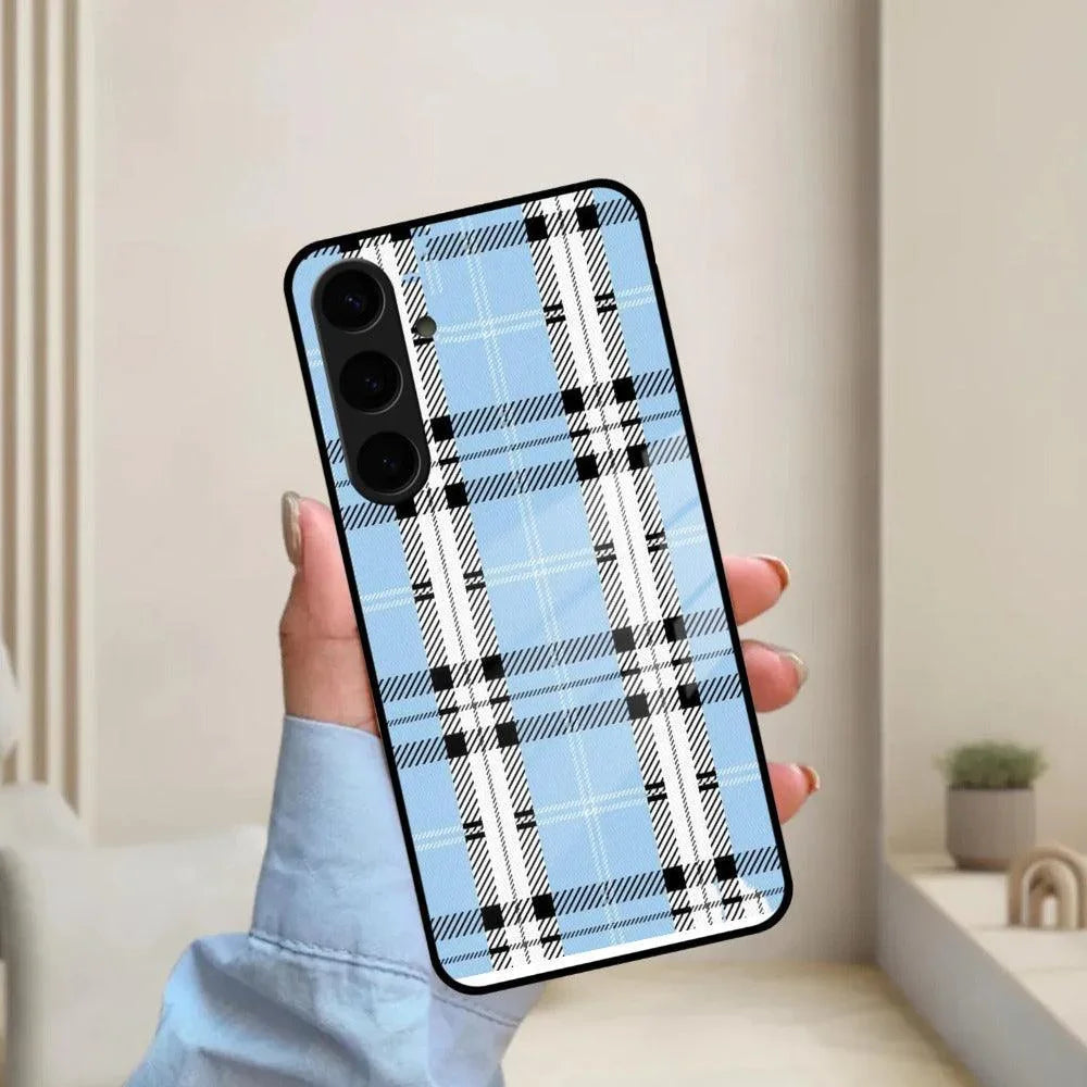 Check Glass Phone Case And Cover For Samsung - ShopOnCliQ