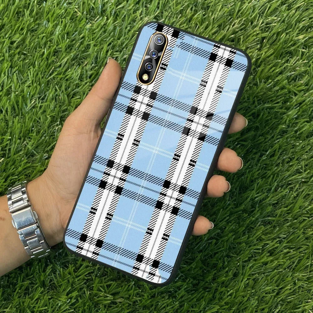 Check Glass Phone Case And Cover For Vivo - ShopOnCliQ