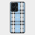 Check Glass Phone Case And Cover For Vivo T1 44W 4G