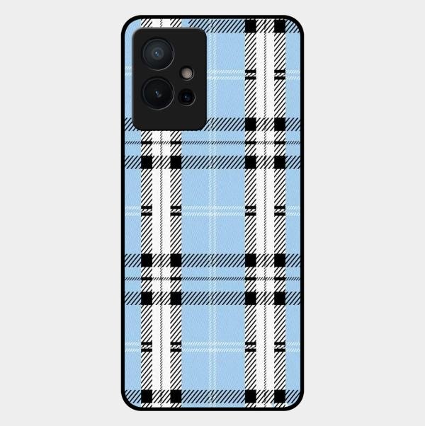 Check Glass Phone Case And Cover For Vivo T1 5G