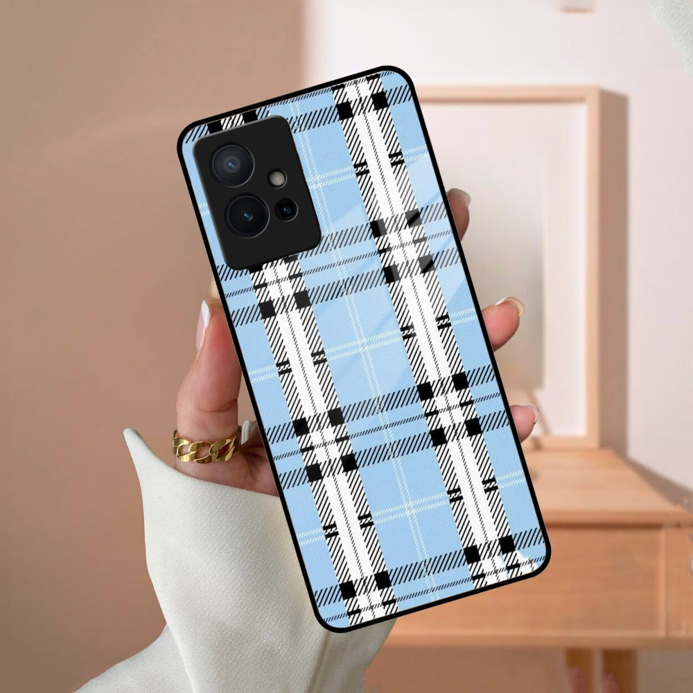 Check Glass Phone Case And Cover For Vivo