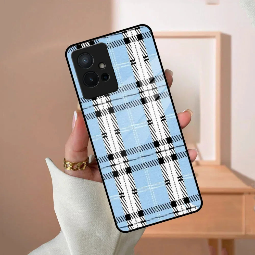 Check Glass Phone Case And Cover For Vivo - ShopOnCliQ