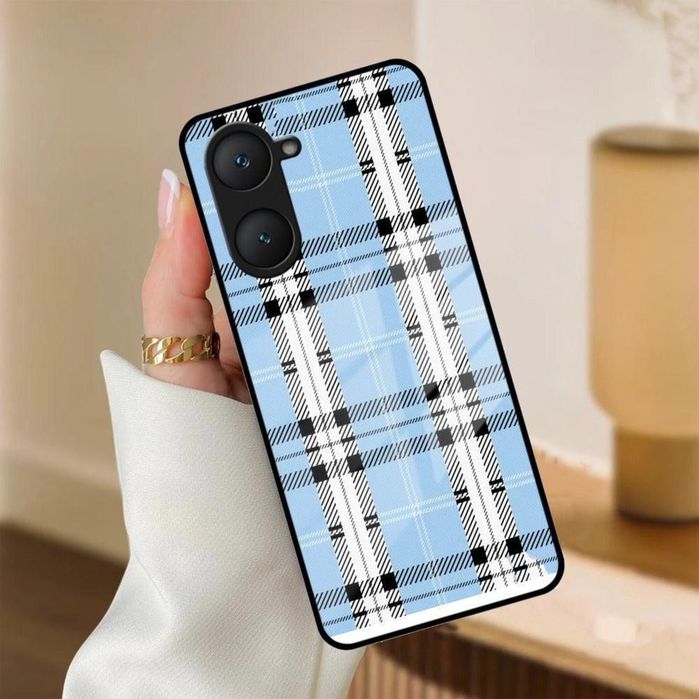 Check Glass Phone Case And Cover For iQOO - ShopOnCliQ