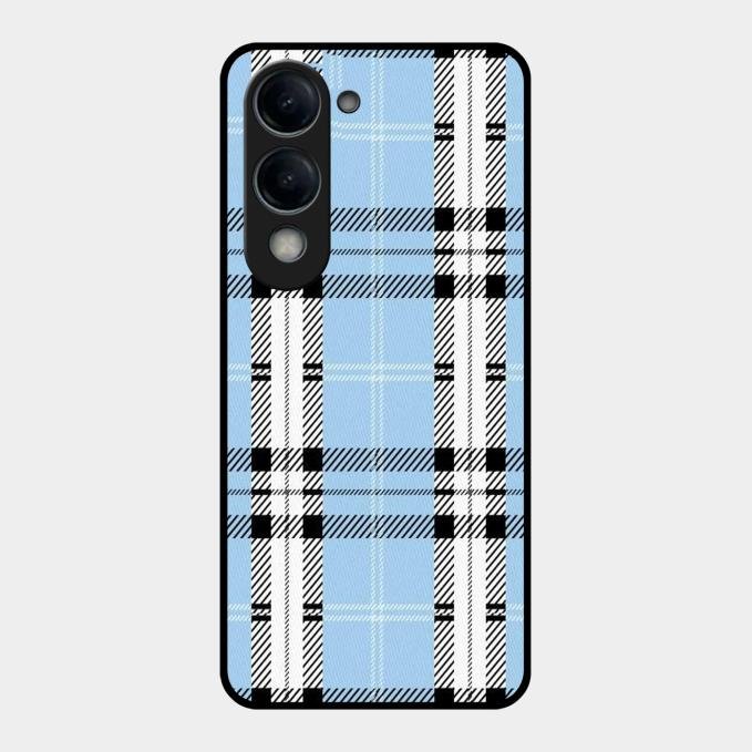Check Glass Phone Case And Cover For Vivo T4 Lite 5G