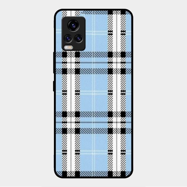 Check Glass Phone Case And Cover For Vivo V20 Pro 5G
