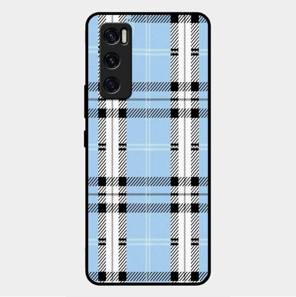 Check Glass Phone Case And Cover For Vivo V20 Se