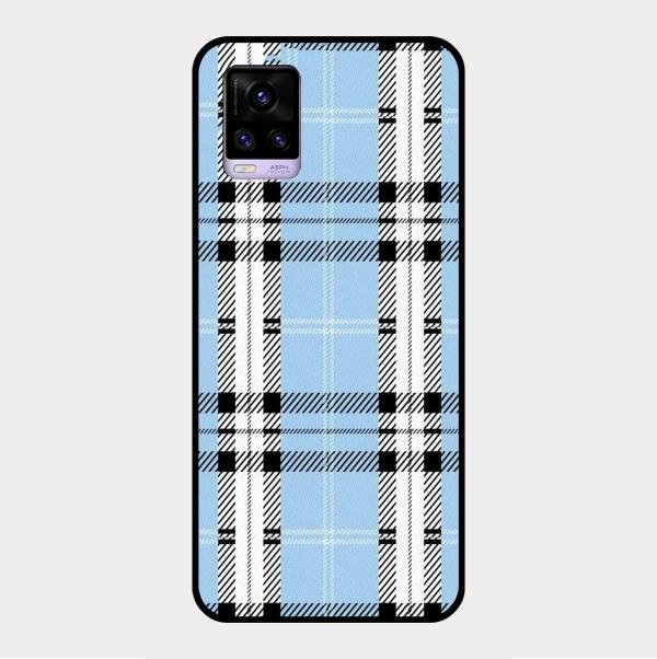Check Glass Phone Case And Cover For Vivo V20