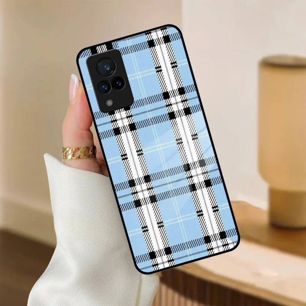 Check Glass Phone Case And Cover For Vivo - ShopOnCliQ