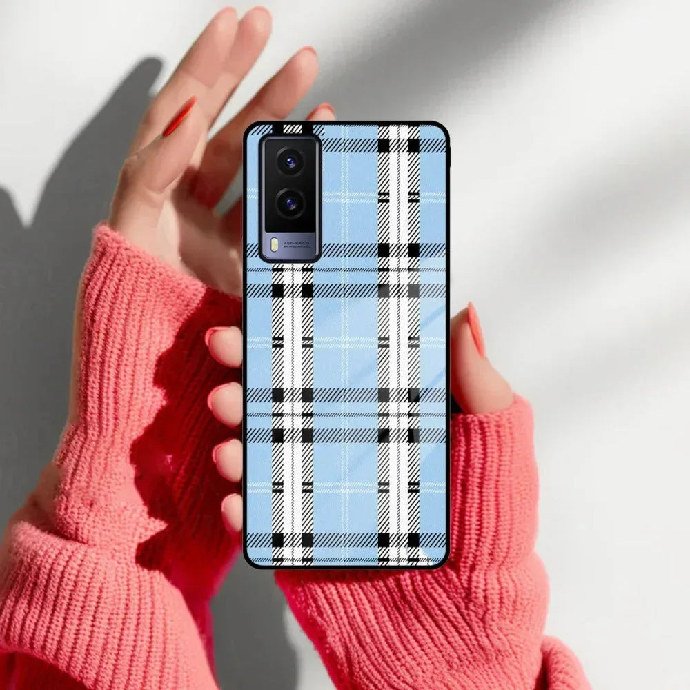 Check Glass Phone Case And Cover For Vivo - ShopOnCliQ