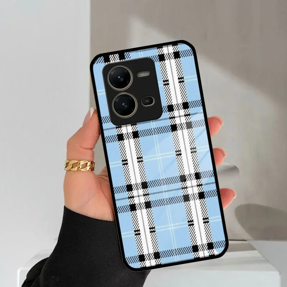 Check Glass Phone Case And Cover For Vivo - ShopOnCliQ