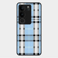 Check Glass Phone Case And Cover For Vivo V29 Pro 5G