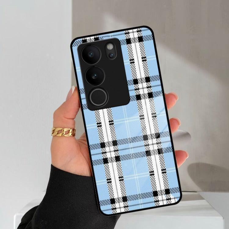 Check Glass Phone Case And Cover For Vivo - ShopOnCliQ