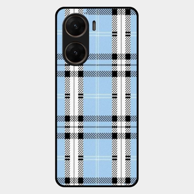 Check Glass Phone Case And Cover For Vivo V29E 5G