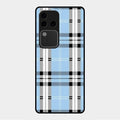 Check Glass Phone Case And Cover For Vivo V30 Pro 5G