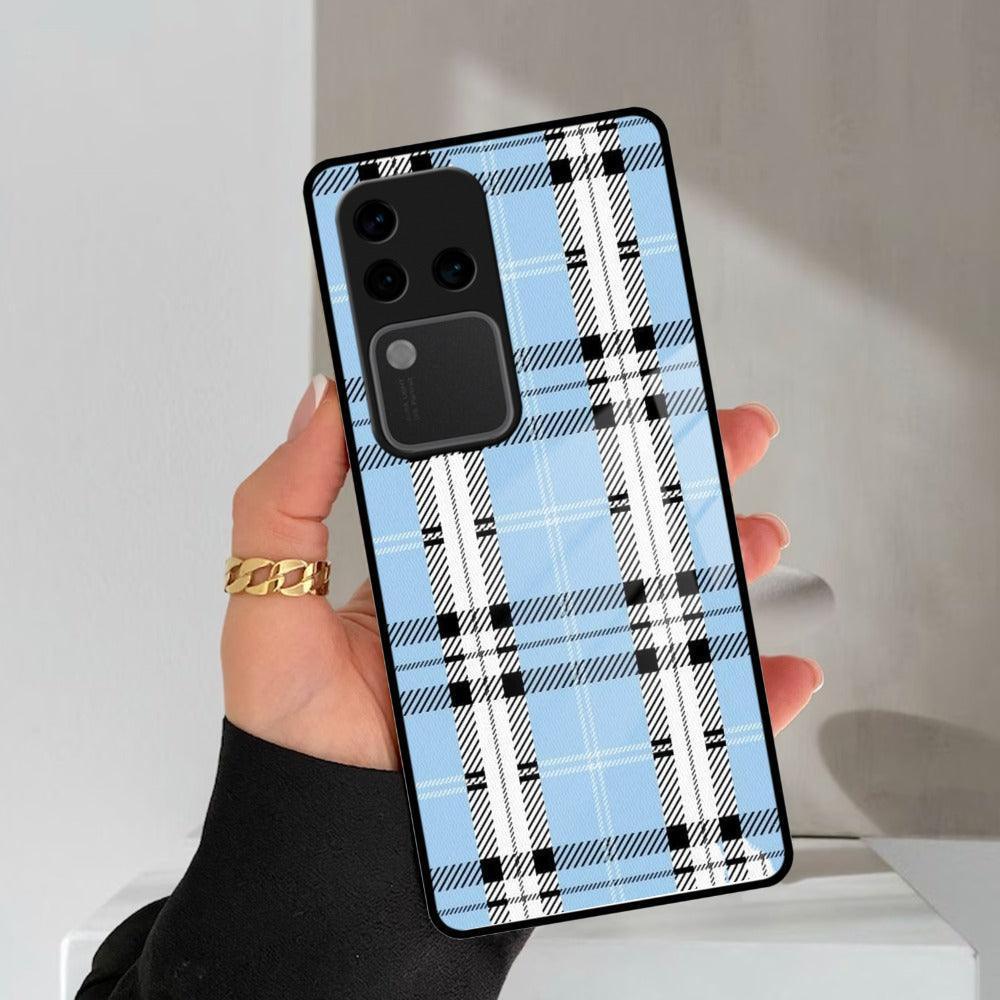 Check Glass Phone Case And Cover For Vivo - ShopOnCliQ
