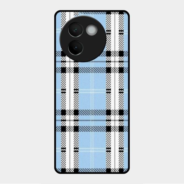 Check Glass Phone Case And Cover For Vivo V30E 5G