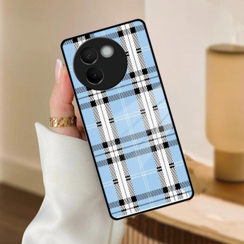 Check Glass Phone Case And Cover For Vivo - ShopOnCliQ