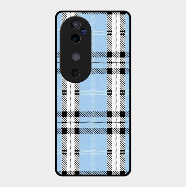 Check Glass Phone Case And Cover For Vivo V40 5G