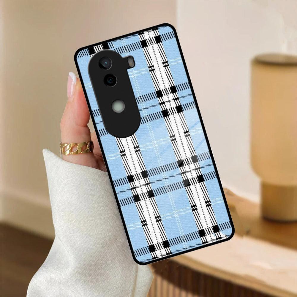 Check Glass Phone Case And Cover For Vivo - ShopOnCliQ