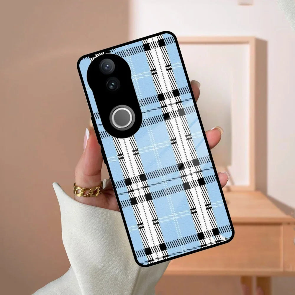 Check Glass Phone Case And Cover For Vivo - ShopOnCliQ
